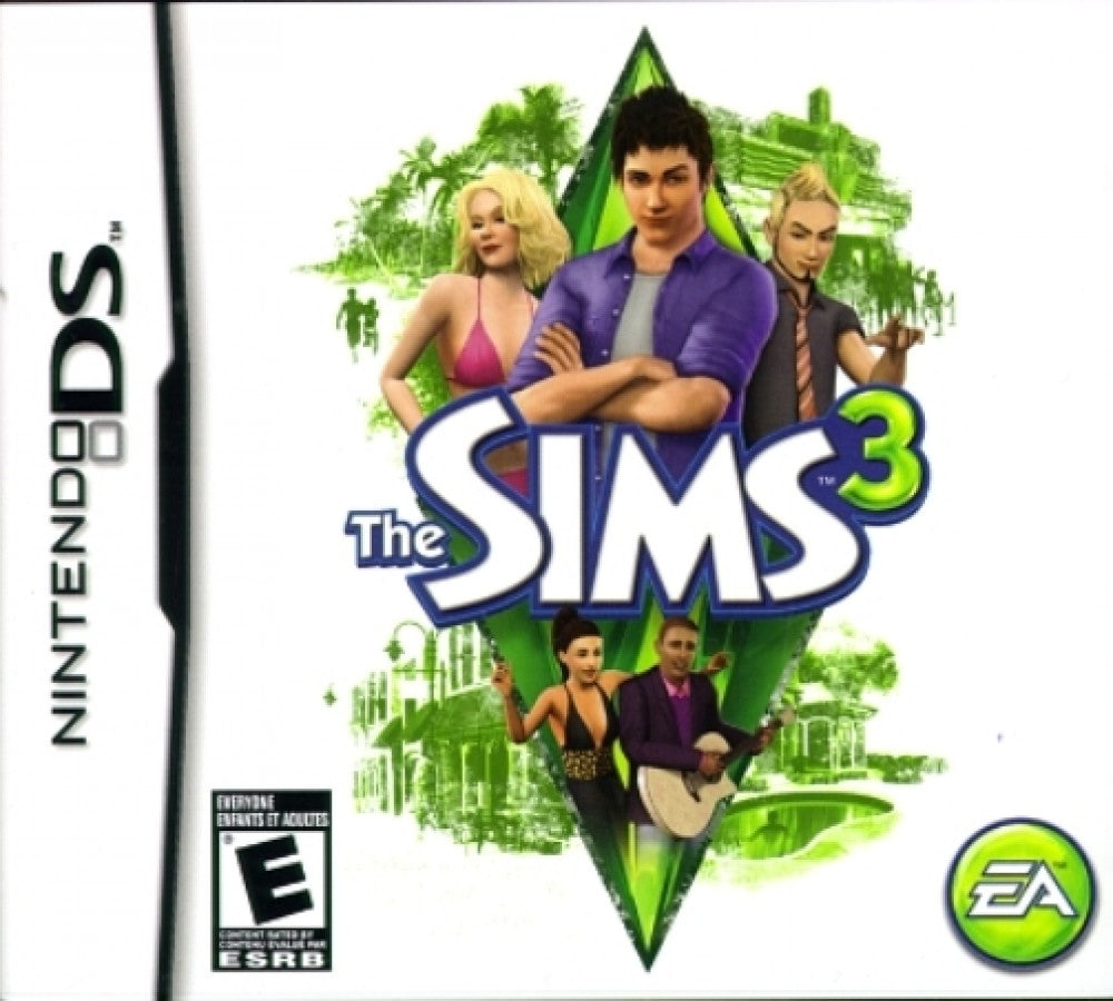 The Sims 3  – Nintendo DS (DS) Front Cover Box Art Imagery 