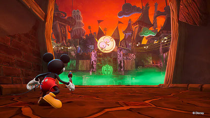 Disney Epic Mickey: Rebrushed – Xbox Series X (XSX) gameplay for 3D platformer featuring Mickey Mouse in a magical world of forgotten Disney characters