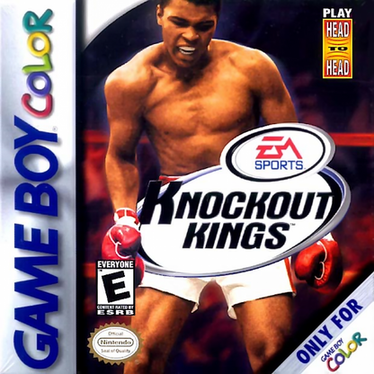 Knockout Kings Game Boy Color boxing sports video game licensed real boxers punch combinations haymakers EA Sports original Game Boy Color sports title front cover