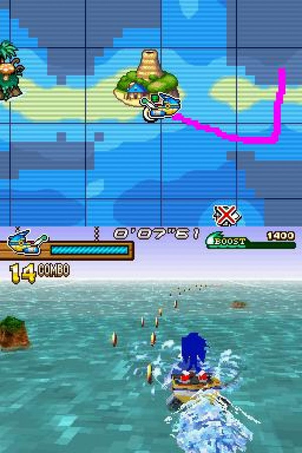 Sonic Rush Adventure Nintendo DS for retro video game enthusiasts featuring high speed side scrolling platforming gameplay Sonic and Blaze adventures fast paced action colorful stages boss battles touchscreen features and collectible gaming appeal gameplay 