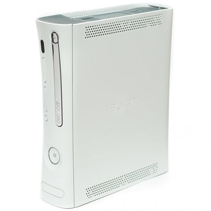 Xbox 360 Phat 250GB Console Microsoft Xbox 360 original phat model home video game console with 250GB storage disc drive HDMI output wireless controller support and online gaming capabilities side