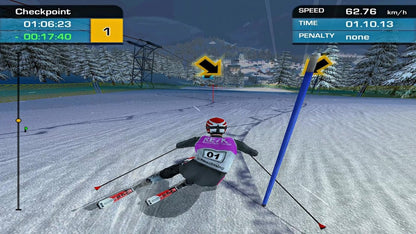 Bode Miller Alpine Skiing for PlayStation 2 with downhill racing and winter sports theme gameplay