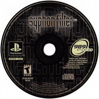 Syphon Filter [Greatest Hits] – PlayStation 1 (PS1) disc for retro video game
