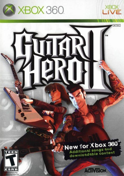 Guitar Hero II cover art for Xbox 360 (X360) music rhythm video game