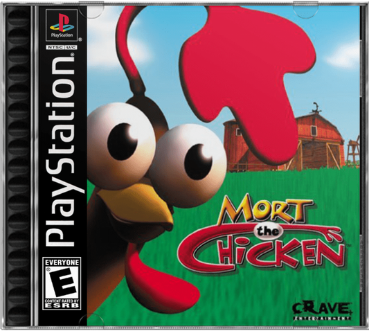 Mort the Chicken cover art for PlayStation 1 (PS1) video game