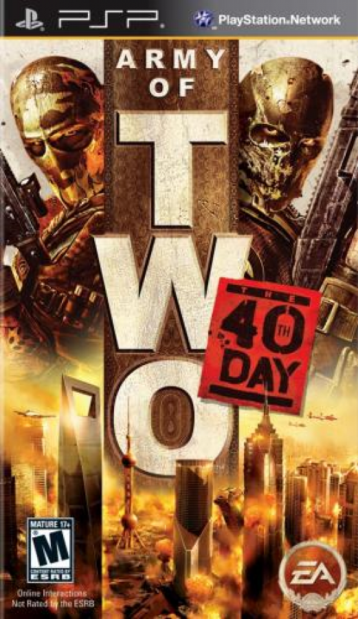 Army of Two: The 40th Day cover art for PlayStation Portable (PSP) video game