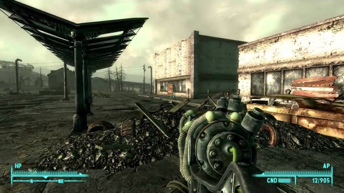 Fallout 3 for PlayStation 3 (PS3) featuring a massive open-world RPG set in the post-apocalyptic ruins of Washington, D.C., where you emerge from Vault 101 to search for your father; utilize the tactical V.A.T.S. combat system, make world-altering moral choices, and explore the dangerous Capital Wasteland in this definitive survival experience that reimagined the Fallout series gameplay screenshot