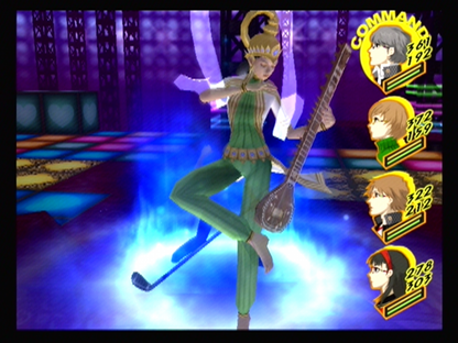 Shin Megami Tensei: Persona 4 [Includes Bonus Disc] – PlayStation 2 (PS2) video game gameplay, Japanese role-playing game (JRPG).