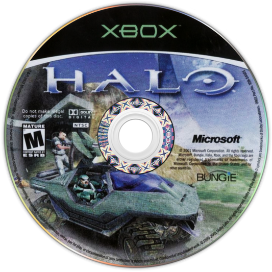 Halo: Combat Evolved [Game of the Year Edition] for Xbox (XBOX) featuring the iconic sci fi first person shooter with an epic campaign as Master Chief plus enhanced content in the GOTY release; battle the Covenant and Flood across varied missions with classic Xbox action and replayable multiplayer fun disc
