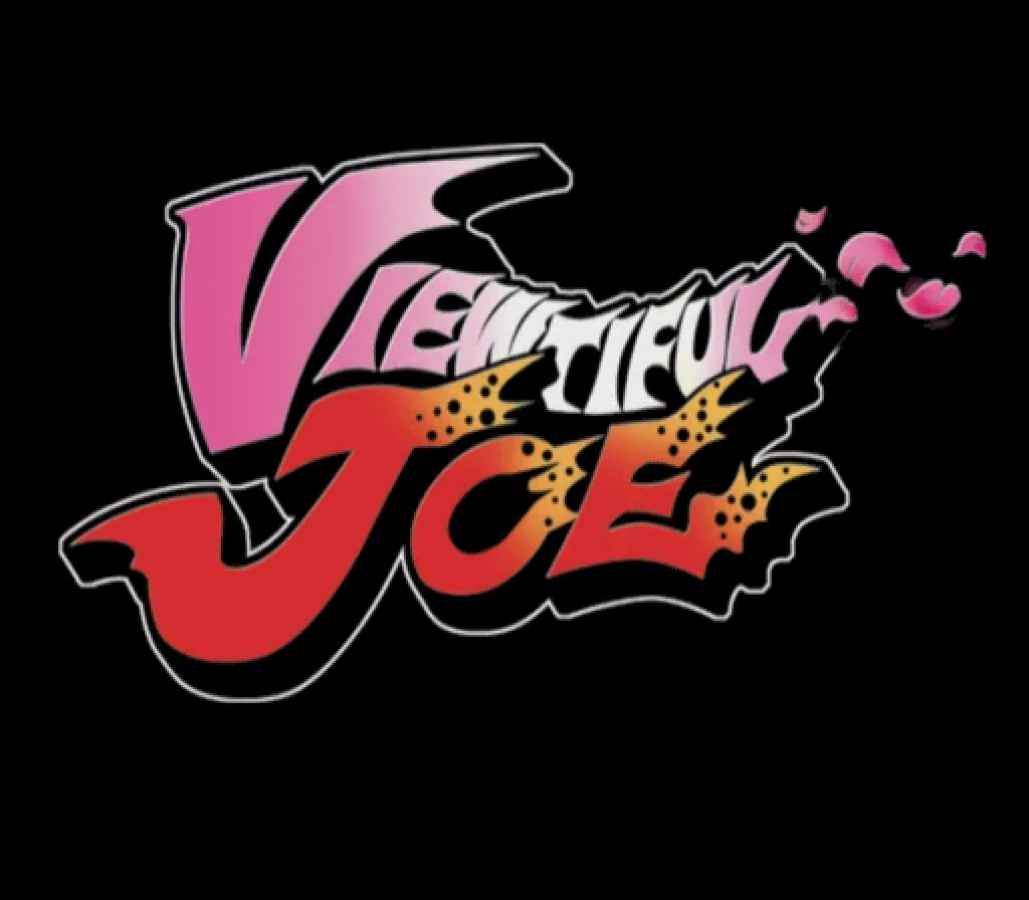 Viewtiful Joe title page for Nintendo GameCube (GC) side-scrolling action beat 'em up video game