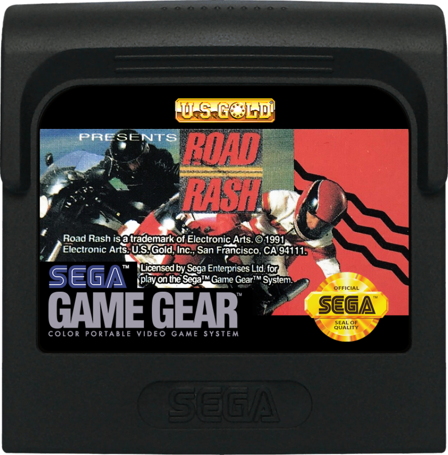 Road Rash cartridge for Sega Game Gear (GG) video game