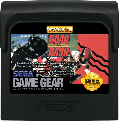Road Rash cartridge for Sega Game Gear (GG) video game