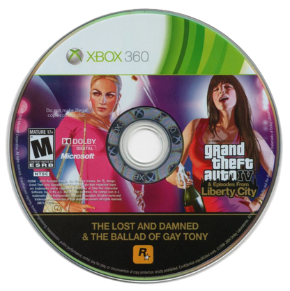 Grand Theft Auto IV: The Complete Edition disc art for XBox 360 (X360) video game