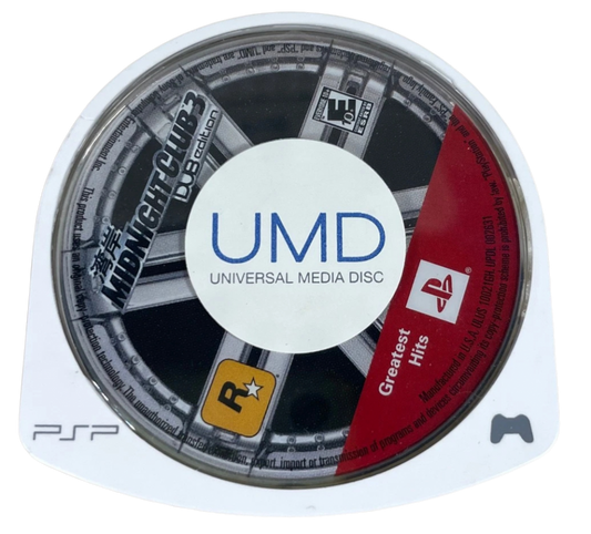 Midnight Club 3: DUB Edition [Greatest Hits] disc for PlayStation Portable (PSP) open-world racing video game