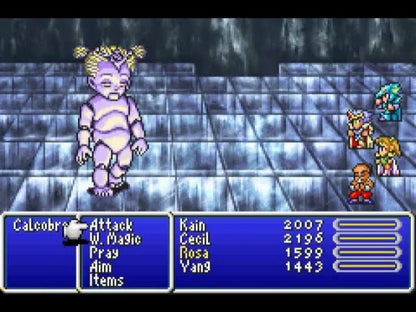 Final Fantasy IV Advance cartridge for the Game Boy Advance featuring classic turn based RPG gameplay with an epic story memorable characters and enhanced content from the original Final Fantasy IV adventure gameplay