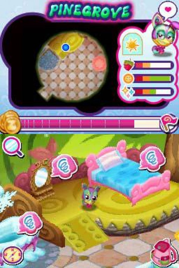 Zoobles! Spring to Life! for Nintendo DS with colorful creature care and interactive adventure theme gameplay