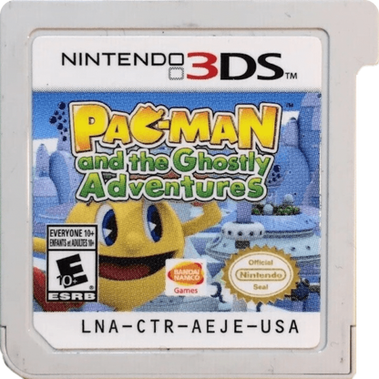 Pac-Man and the Ghostly Adventures cartridge for Nintendo 3DS (3DS) action platformer video game