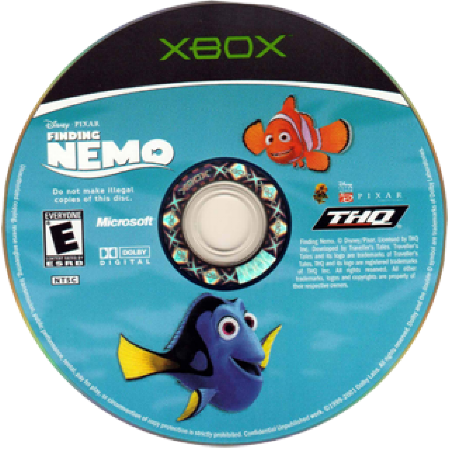 Disney Pixar: Finding Nemo disc art for Xbox (XBOX) video game