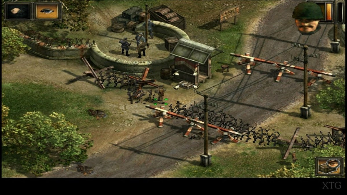Commandos 2 Men of Courage PlayStation 2 PS2 for real time strategy video game fans featuring tactical World War II missions stealth gameplay elite commando squad strategic planning challenging objectives multiple character abilities immersive military action collectible gaming appeal gameplay