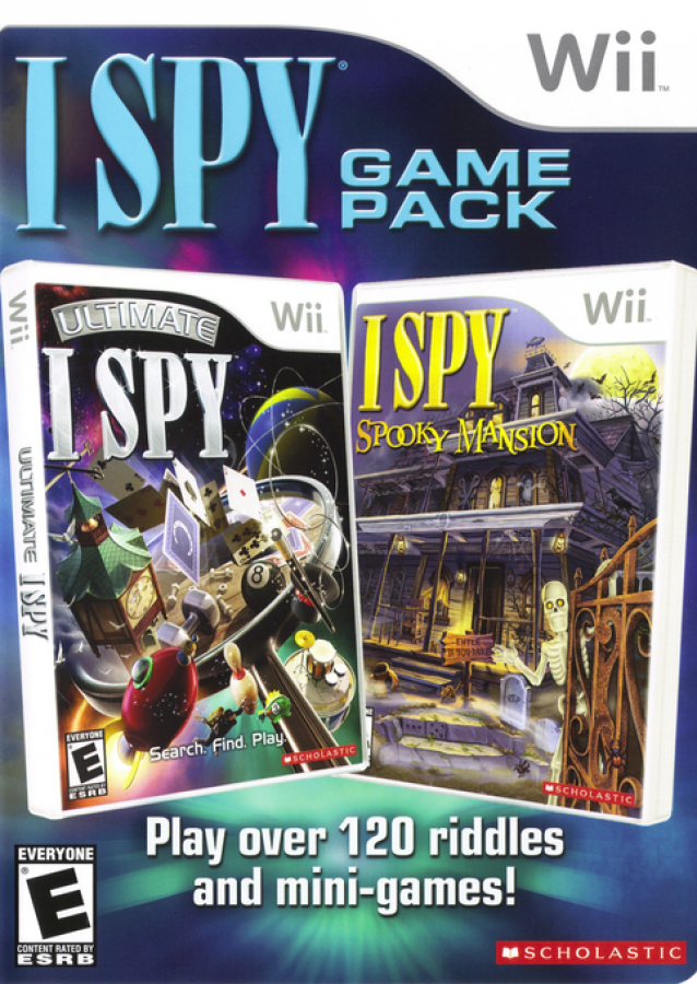 I Spy Game Pack: Ultimate and Spooky Mansion – Nintendo Wii (Wii) hidden object puzzle adventure video game cover art