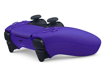 PlayStation 5 DualSense wireless controller Galactic Purple color ergonomic gaming accessory haptic feedback adaptive triggers motion sensor console controller for PS5 gamers back side
