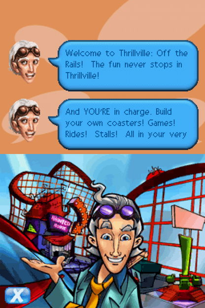 Thrillville: Off the Rails gameplay for Nintendo DS (DS) theme park simulation video game
