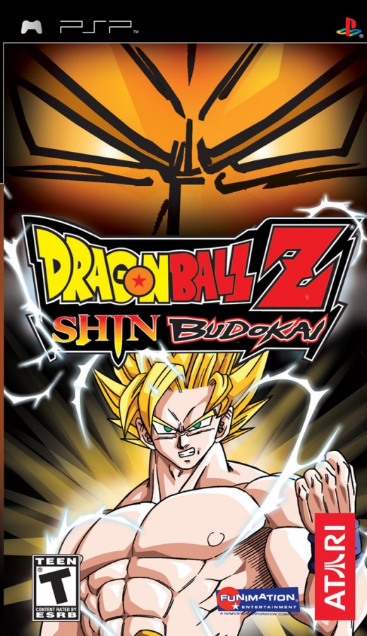 Dragon Ball Z: Shin Budokai – PlayStation Portable (PSP) cover art for 3D fighting video game