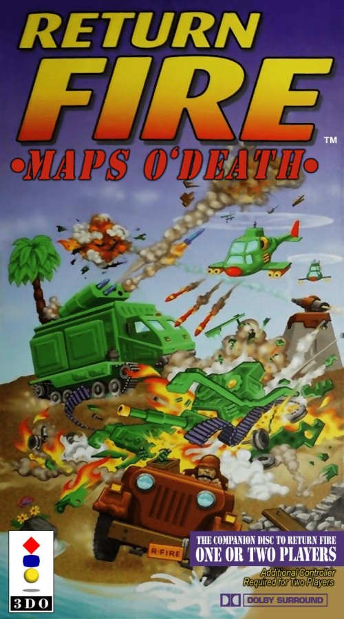Return Fire: Maps O' Death [Long Box] cover art for Panasonic 3DO (3DO) vehicular combat strategy video game