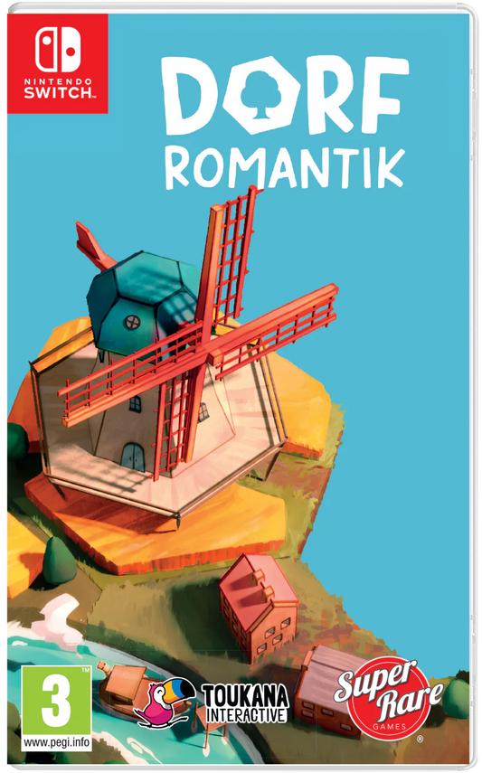 Dorfromantik [PAL Import] Super Rare Games #109 Nintendo Switch peaceful tile-based puzzle strategy game building villages and landscapes high score challenges cover art