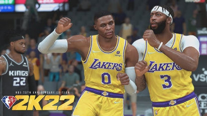 NBA 2K22 75th Anniversary Edition Xbox Series X XSX for basketball sports video game fans featuring NBA legends and current stars MyCAREER MyTEAM MyNBA online multiplayer realistic gameplay enhanced graphics exclusive 75th Anniversary Edition content collectible gaming appeal gameplay