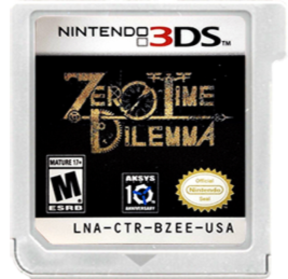 Zero Time Dilemma cartridge for Nintendo 3DS (3DS) video game