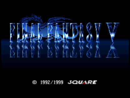 Final Fantasy Anthology PS1 PlayStation 1 JRPG role playing game Final Fantasy V and VI collection turn based combat fantasy adventure retro video game title screen