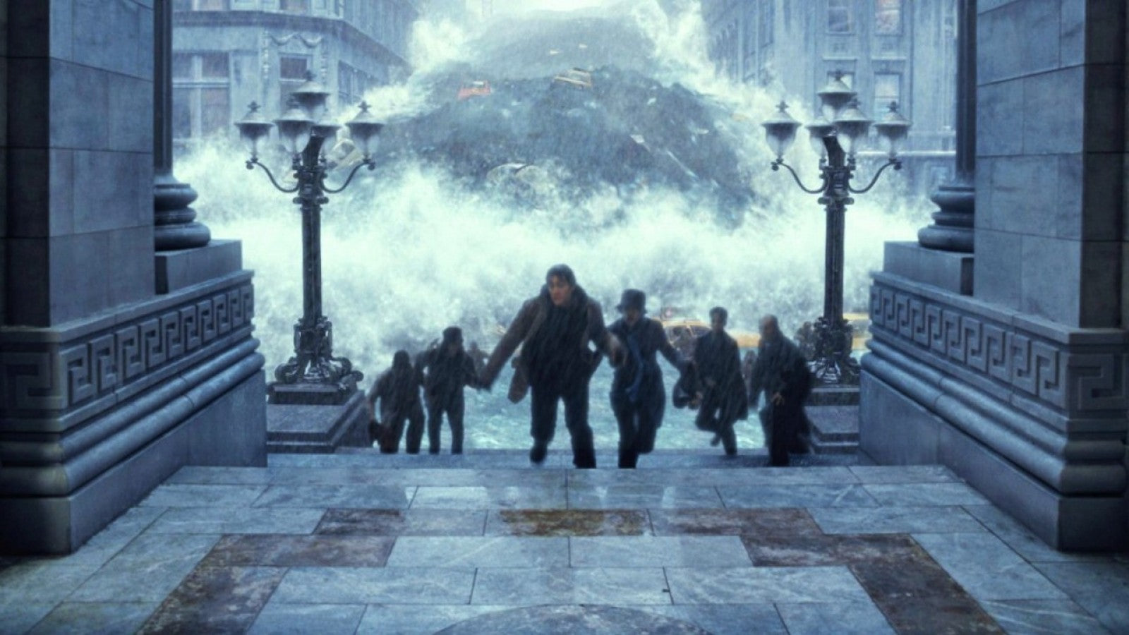 The Day After Tomorrow PSP UMD movie PlayStation Portable disaster film Blu ray style video playback portable cinema extreme weather global climate catastrophe survival thriller 20th Century Fox handheld movie disc PSP video UMD format film adaptation Roland Emmerich movie entertainment portable media system screenshot