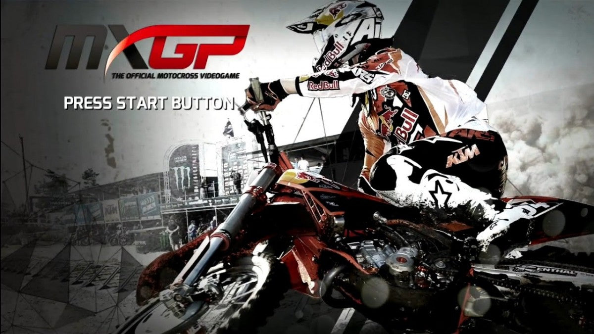 MXGP title screen for PlayStation 3 (PS3) video game