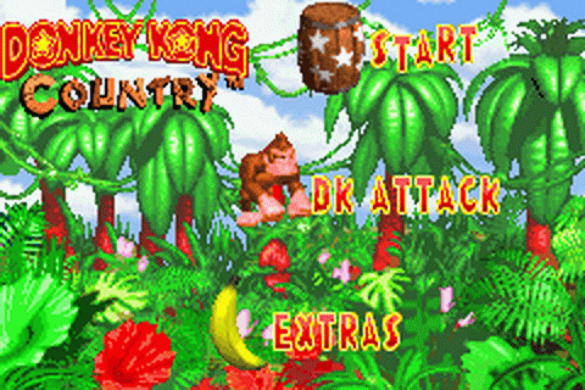Donkey Kong Country Game Boy Advance GBA for platforming adventure video game fans featuring Donkey Kong and Diddy Kong side scrolling action jungle environments challenging levels barrel blasting mine cart rides enemy battles collectibles and classic Nintendo gameplay collectible gaming appeal gameplay
