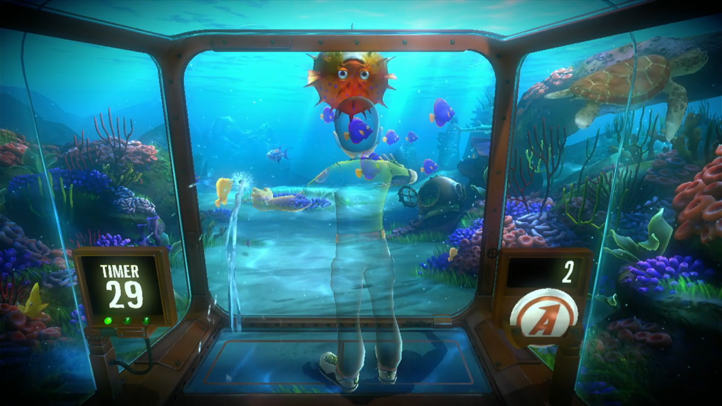 Kinect Adventures gameplay for Xbox 360 (X360) motion-controlled party adventure video game