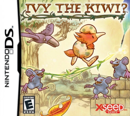 Ivy the Kiwi Nintendo DS puzzle-platformer video game stylus vine-drawing physics gameplay baby bird adventure Yuji Naka creator of Sonic hand-drawn storybook art style over 100 levels cover art