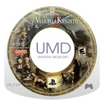 Valhalla Knights 2 PlayStation Portable PSP for role playing video game fans featuring fantasy world exploration real time combat character customization multiple playable classes dungeon crawling monster battles equipment upgrades immersive RPG adventure collectible gaming appeal UMD disc