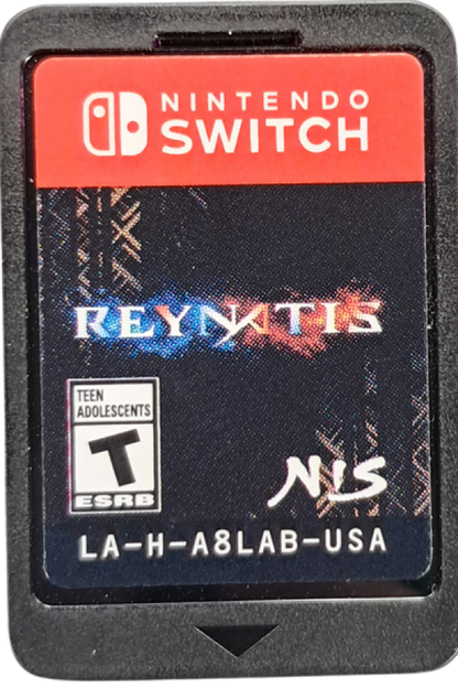 REYNATIS Nintendo Switch inspired design featuring urban fantasy action role playing adventure aesthetic modern magical warfare powerful spellcasting abilities stylish anime inspired characters immersive city exploration cinematic combat and story driven gameplay presentation cartridge