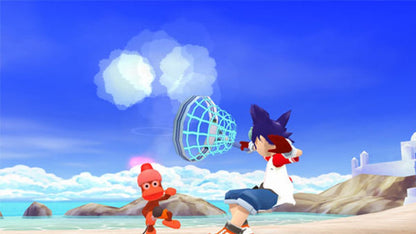 Ape Escape 3 PlayStation 2 platformer adventure game TV studio monkey capture Specter villain twin heroes Kei and Yumi transformation morphing abilities cowboy ninja knight gadgets net stun club vehicles tank sports car smarter monkey AI weapon stealing unlockable Mesal Gear Solid mini-game parody gameplay screenshot
