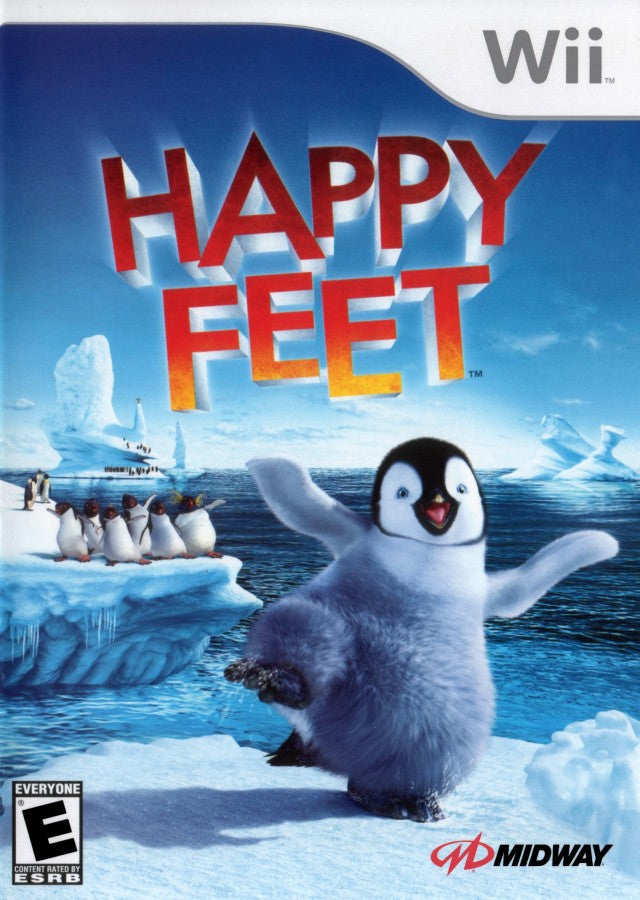 Happy Feet – Nintendo Wii (Wii) family-friendly rhythm adventure cover art for video game