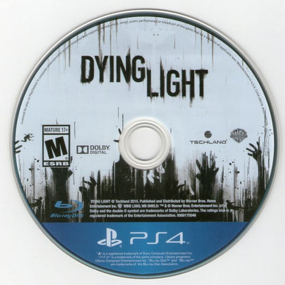 Dying Light – PlayStation 4 (PS4) video game disc, action survival horror by Techland