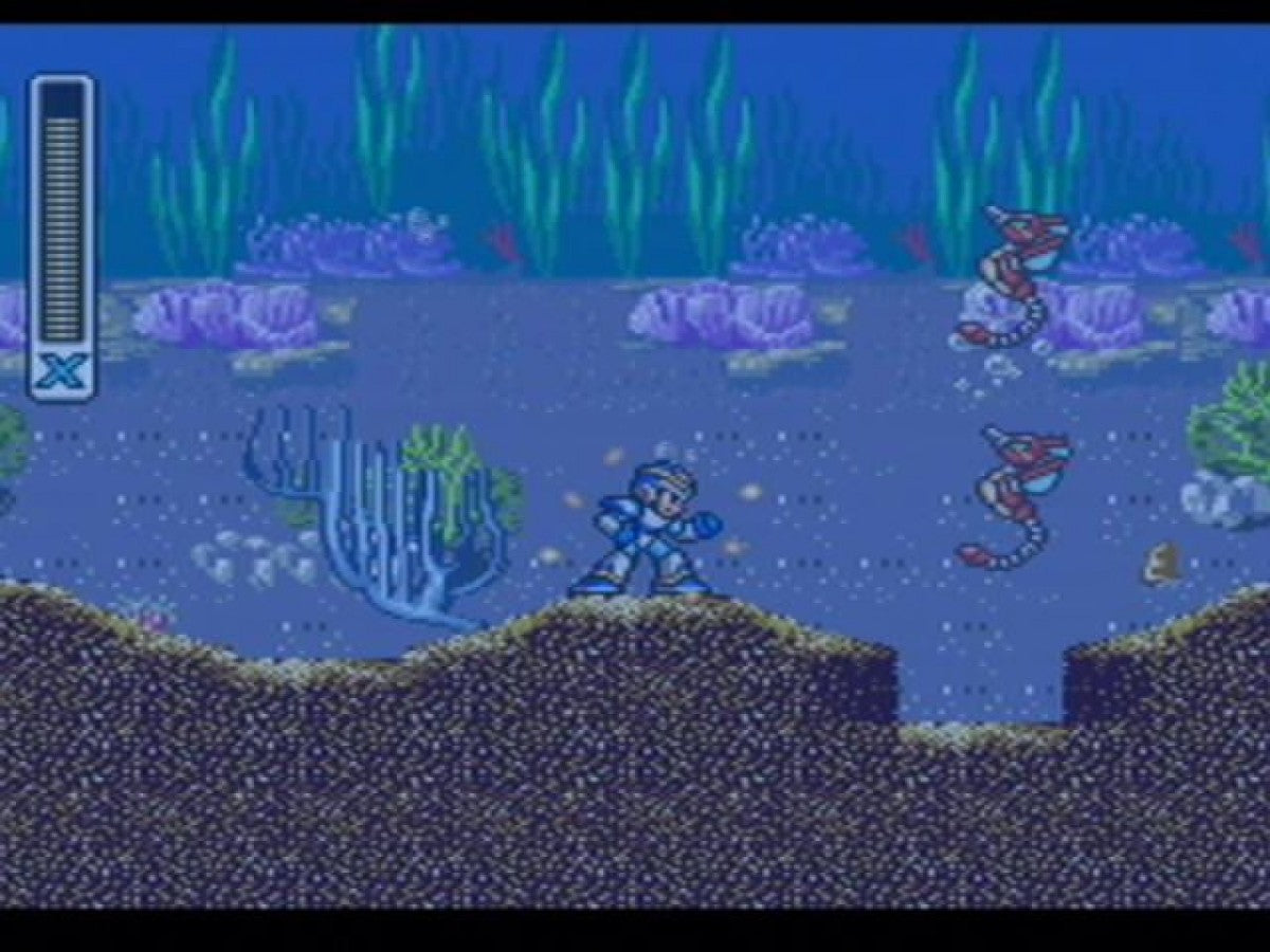 Mega Man X Collection gameplay for GameCube (GC) action platformer video game compilation