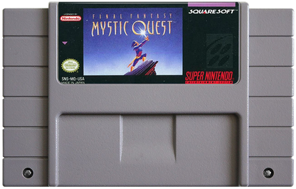 Final Fantasy Mystic Quest in box cartridge for Super Nintendo Entertainment System (SNES) retro video game