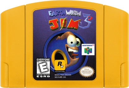 Earthworm Jim 3D cartridge for Nintendo 64 (N64) video game
