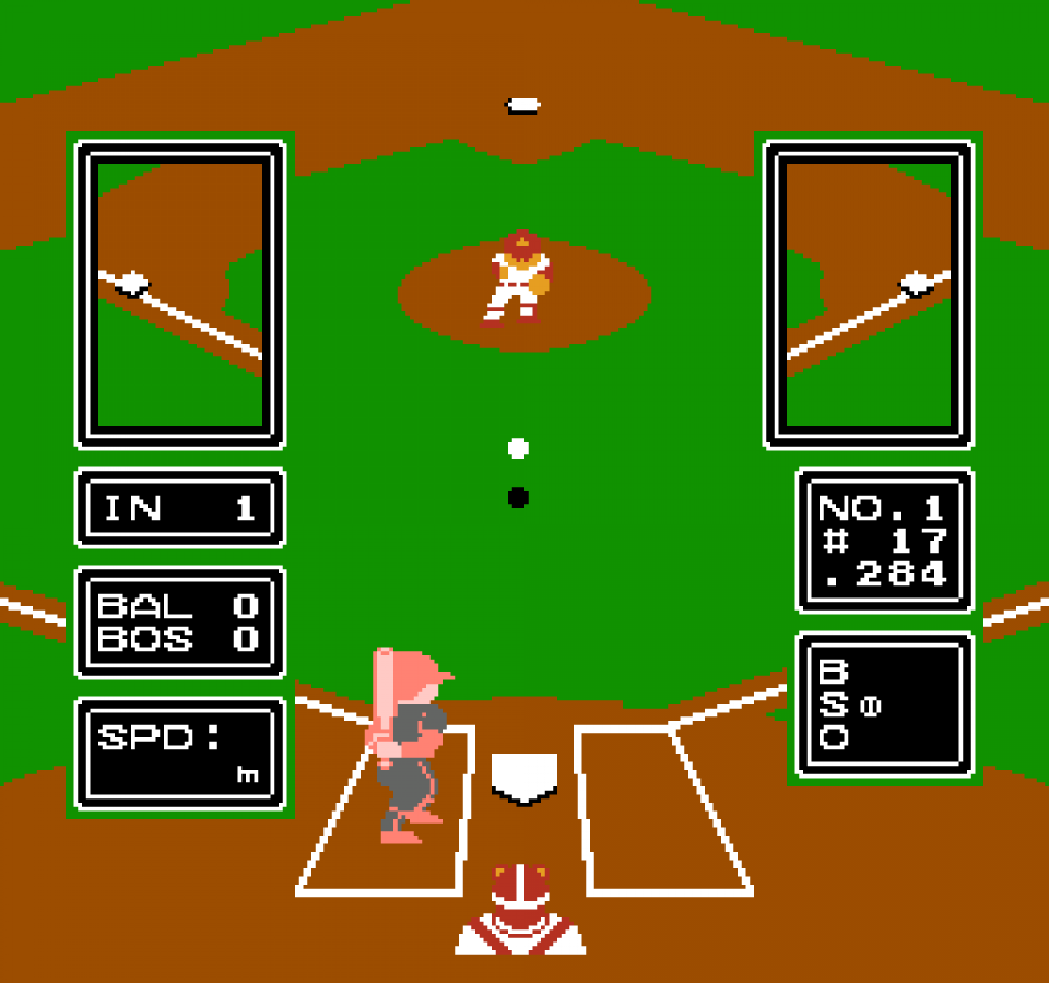 Major League Baseball gameplay image for Nintendo Entertainment System (NES) retro video game