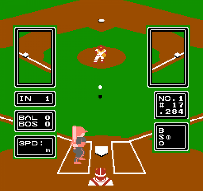 Major League Baseball gameplay image for Nintendo Entertainment System (NES) retro video game