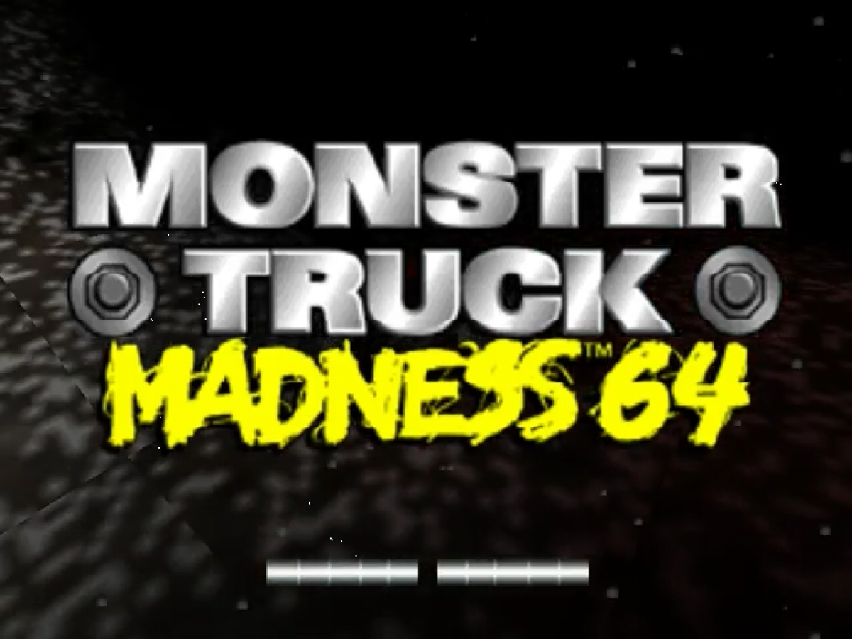 Monster Truck Madness title screen for Nintendo 64 N64 video game