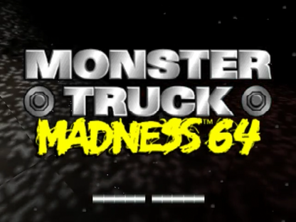 Monster Truck Madness title screen for Nintendo 64 N64 video game