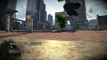 Skate PlayStation 3 skateboarding simulation video game EA Black Box flick it control scheme realistic physics San Vanelona open world locations career mode skate parks video editor soundtrack create a skater professional challenges online multiplayer skate reels gameplay screenshot